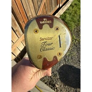 Vintage Persimmon Wood Driver Senator Tour Classic 1 Wood Oil Hardened USA